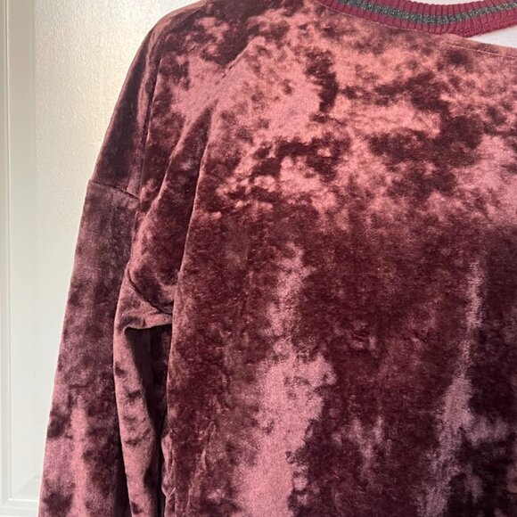 THE ONLY ALICE Maroon Burgundy Long Sleeve Sweater Top Size XS - Picture 4 of 16